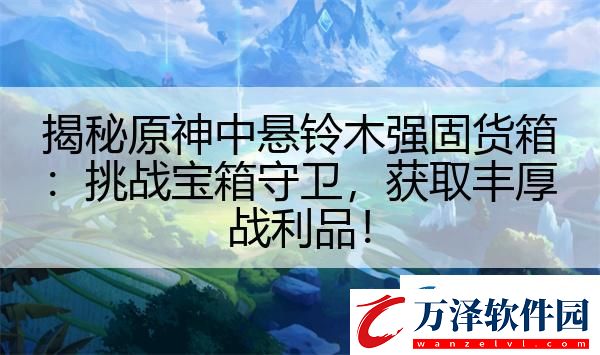 揭秘原神中懸鈴木強(qiáng)固貨箱