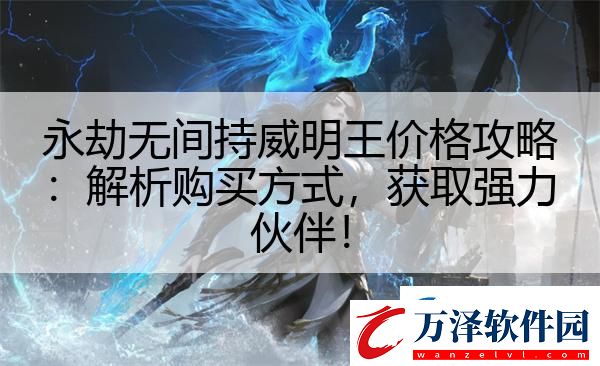 永劫無間持威明王價(jià)格攻略