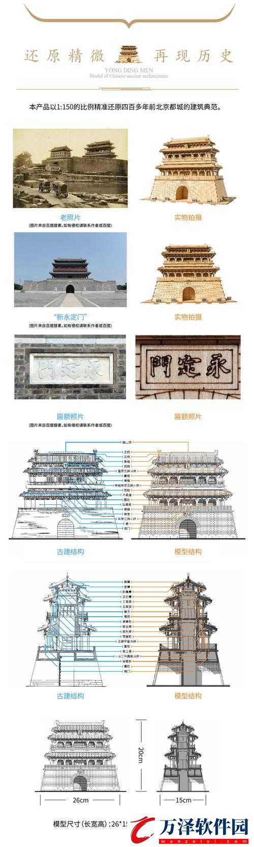 故宮角樓模型拼裝指南